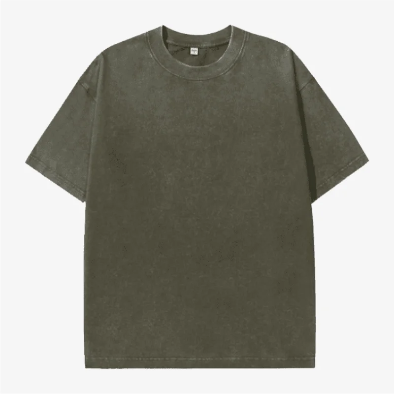 Custom T-shirt free print logo images vintage wash design tees pure cotton cultural shirts men's women's batik wax print Fabr