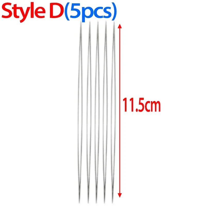 Beading Needles Pins Open Curved Big Eye Needle for Beads Bracelet DIY Jewelry Making Tools Handmade Craft Beaded Threading P