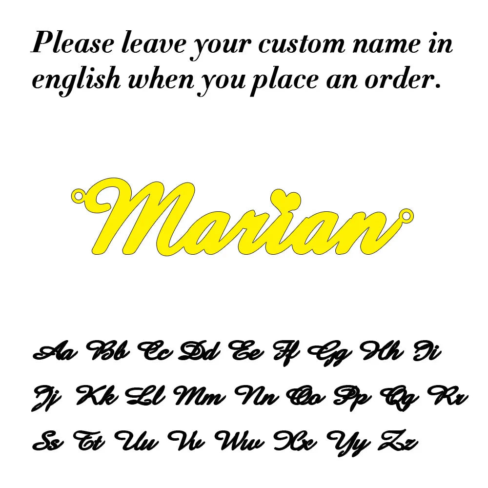 Custom Name Necklace for Women Personalised Cursive Letter Pendant Stainless Steel Jewelry Men Chain Choker Collar Personaliz