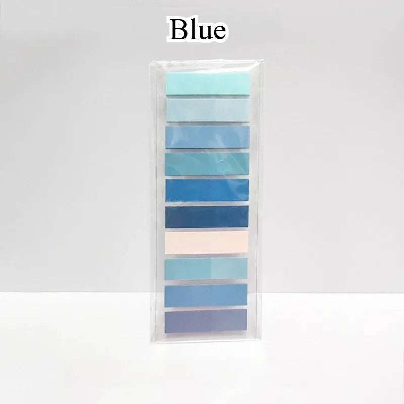 200Pcs Sticky Tabs for Annotating Books, Page Markers Clear Writable and Repositionable Book Flags Strip Index Tabs - Blue