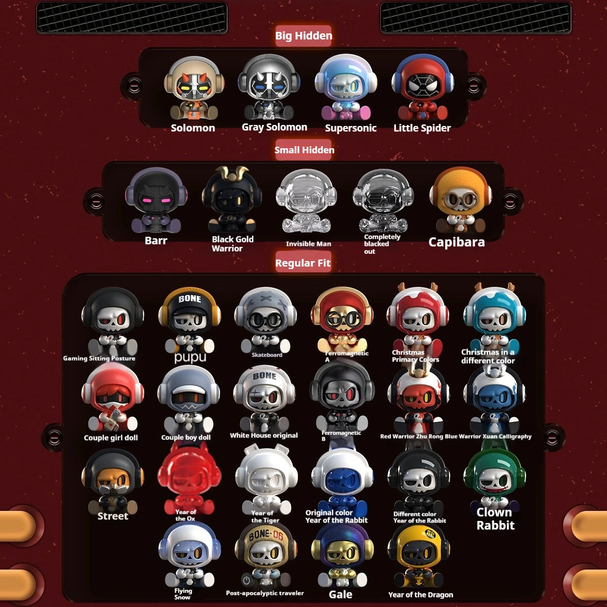 MR.BONE Babybone Vol.1 Classics Series Blindbox, Random Collection of 1pc Blind Bag Cool toys, Perfect for Birthday Party Gif