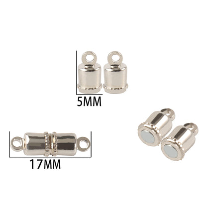 10-5Sets Stainless Steel Strong Magnetic Clasps Magnet End Clasp Connectors For Jewelry Making DIY Bracelet Necklace Accessor