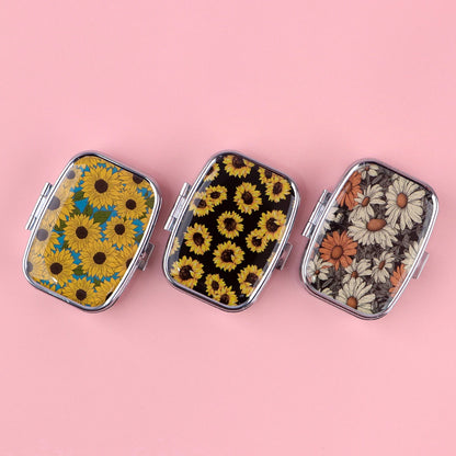 Van Gogh Art Mini Pill Box 2-Compartment Medicine Pill Organizer Household Portable Medicine Storage Box Travel Jwelery Gift