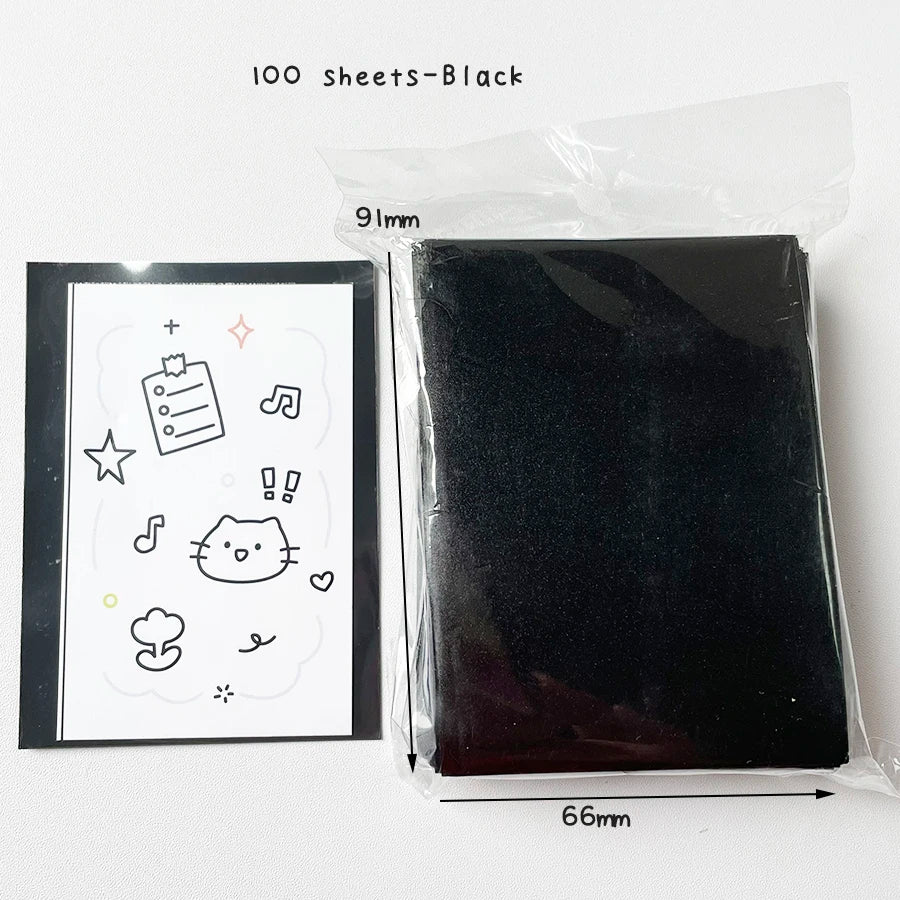 Sharkbang 50pcs/Lot Holo Card Sleeves 61x91mm 20C Macaron Color Kpop Holder For Postcards Films Game Cards Photocard Protecto