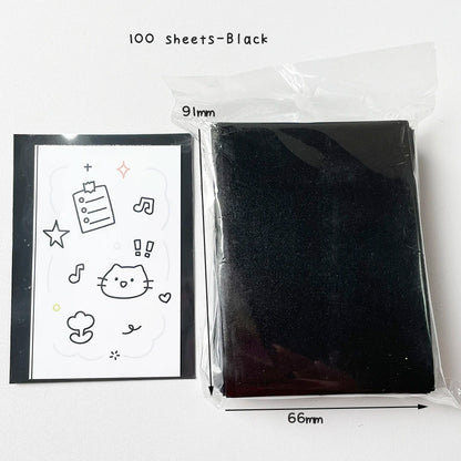Sharkbang 50pcs/Lot Holo Card Sleeves 61x91mm 20C Macaron Color Kpop Holder For Postcards Films Game Cards Photocard Protecto