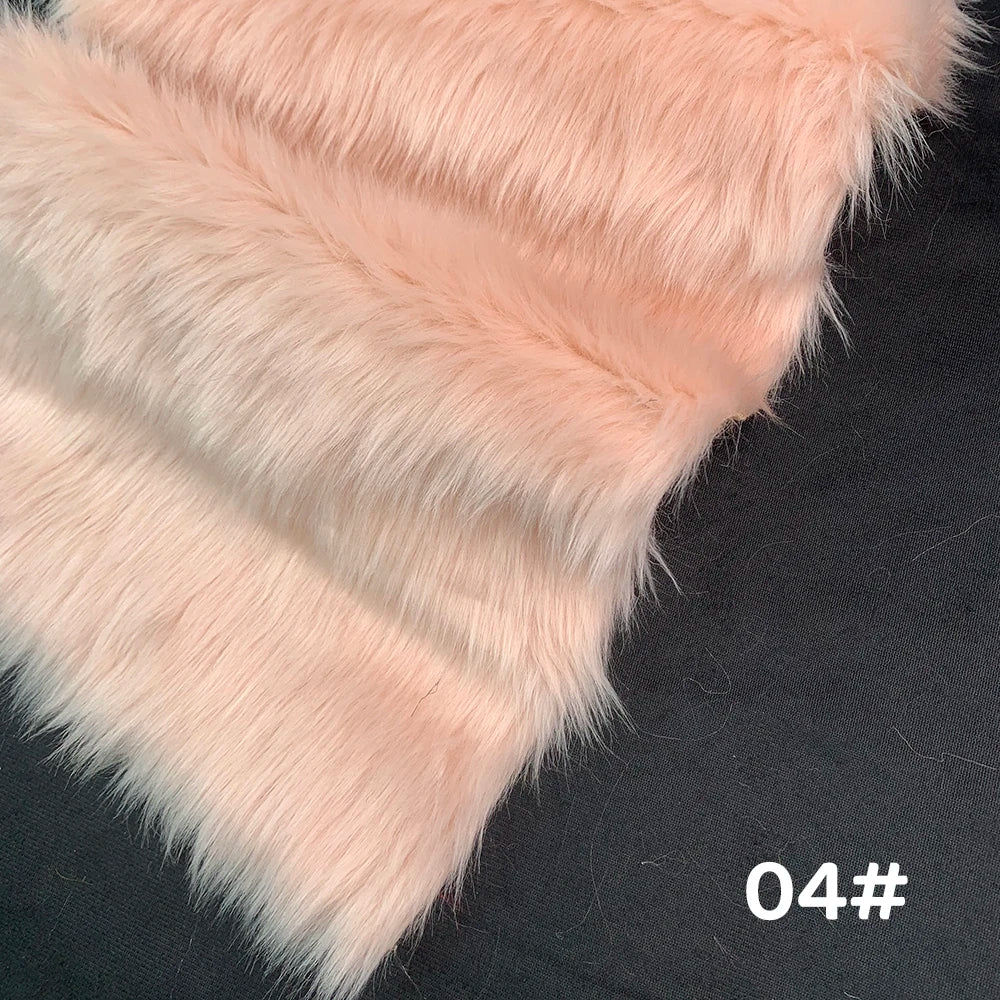 Fur Imitate Fabric 30x50cm Polyester Fiber Medium Thickness Woven Technics 2.5cm Long Fur Fabric Cosplay Fursuit Fur Material