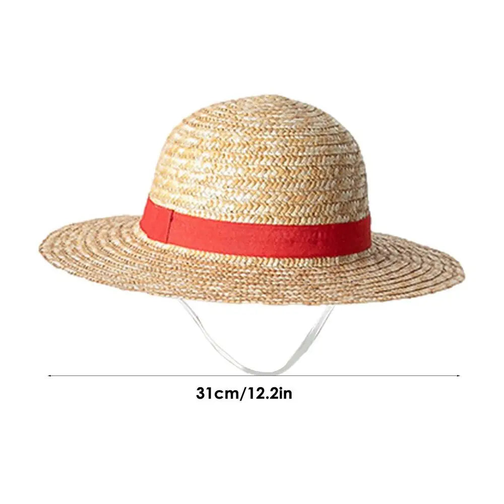 Luffy Straw Hat Anime Luffy Cosplay Hat Luffy Performance Props Costume Party Yellow Summer Strawhats Halloween Costume Hat -