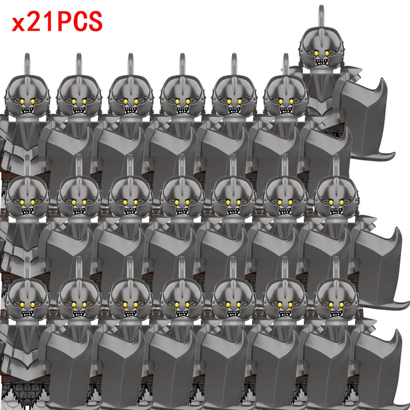 Medieval Movie Knights Building Blocks toys Lord Ring Figure Bricks Toy Christmas birthday gifts - ZHXP429x21