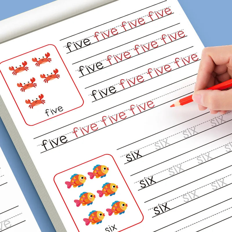 32-Page Children's Handwriting Practice Book, English Alphabet Letters, Tracing and Writing Pen Control Training Book, Childr