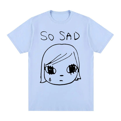 Yoshitomo Nara Sad Vintage T-shirt Japan Party Cotton Men T shirt New Tee Tshirt Womens Tops