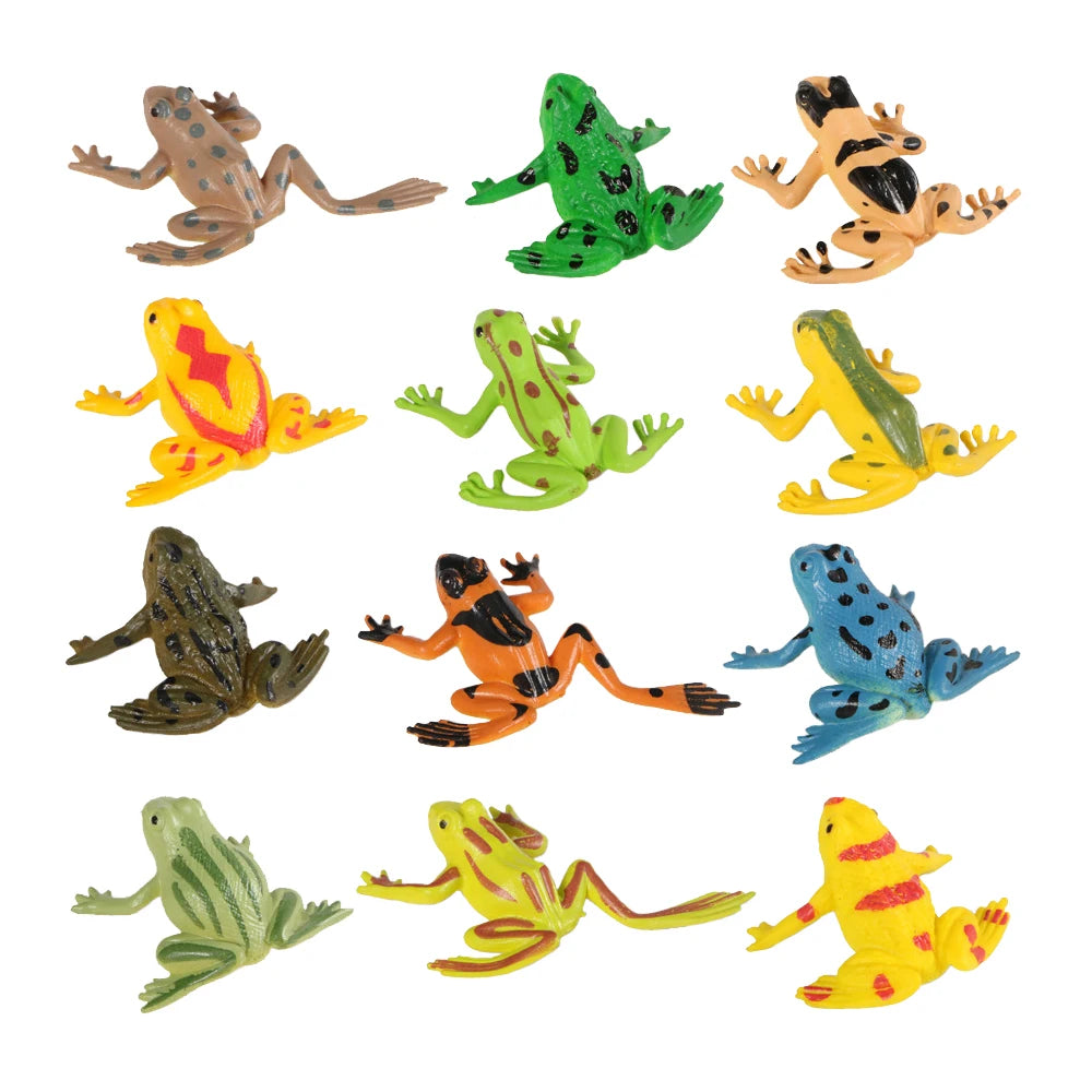 Simulation Plastic Animal Figurines Collection - Marine, Land & Insect Animals Miniature Set Toy for Kids Gift Playset Model 
