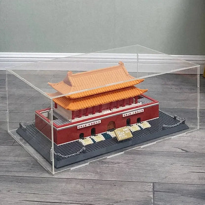 Assemble Acrylic Display Case Clear Display Box For Collection Figures Dustproof Storage Box Organizer For Car,Toy,Doll Cabin