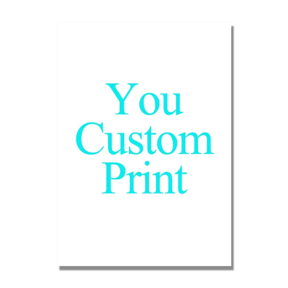 Custom Print Canvas Painting By Your Photo Canvas Poster Personal Gift Customize Figure Animal Pets Pictures Home Decor Print