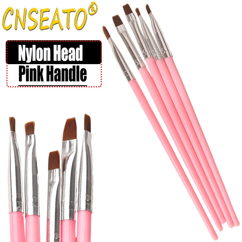 5 Pcs Dental Resin Brush Pens Resin Shaping Brushes For Composite Cement Adhesive Porcelain Teeth Dentist Tools Dentistry Lab