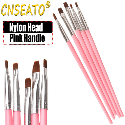 5 Pcs Dental Resin Brush Pens Resin Shaping Brushes For Composite Cement Adhesive Porcelain Teeth Dentist Tools Dentistry Lab