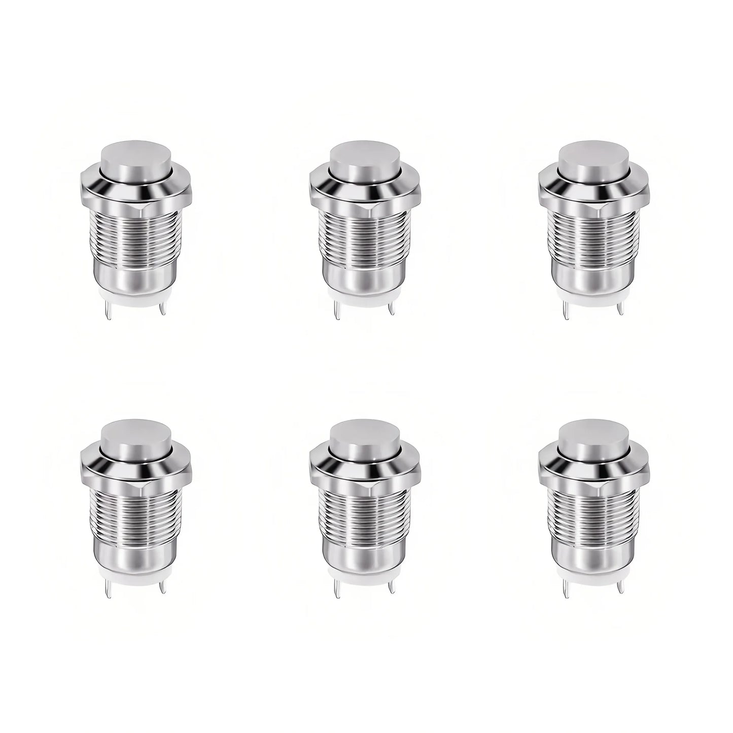 12mm Metal Button Switch Waterproof 1NO 3A High Head Momentary Suitable for doorbells Car start horns Computer Automatic Rese