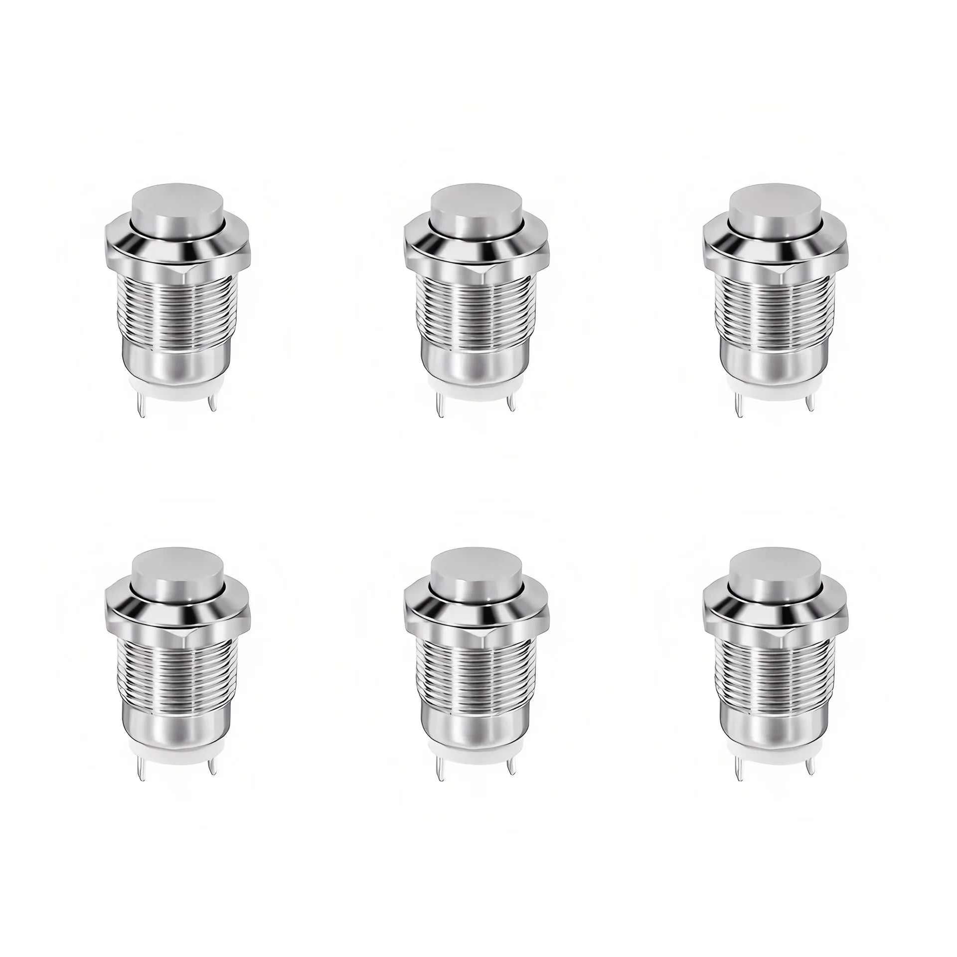 12mm Metal Button Switch Waterproof 1NO 3A High Head Momentary Suitable for doorbells Car start horns Computer Automatic Rese