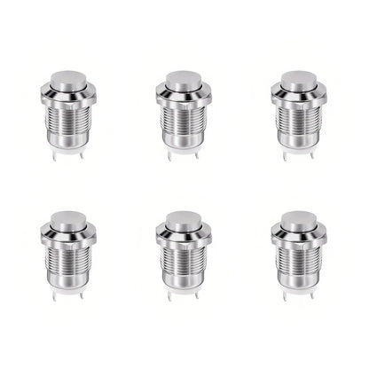 12mm Metal Button Switch Waterproof 1NO 3A High Head Momentary Suitable for doorbells Car start horns Computer Automatic Rese