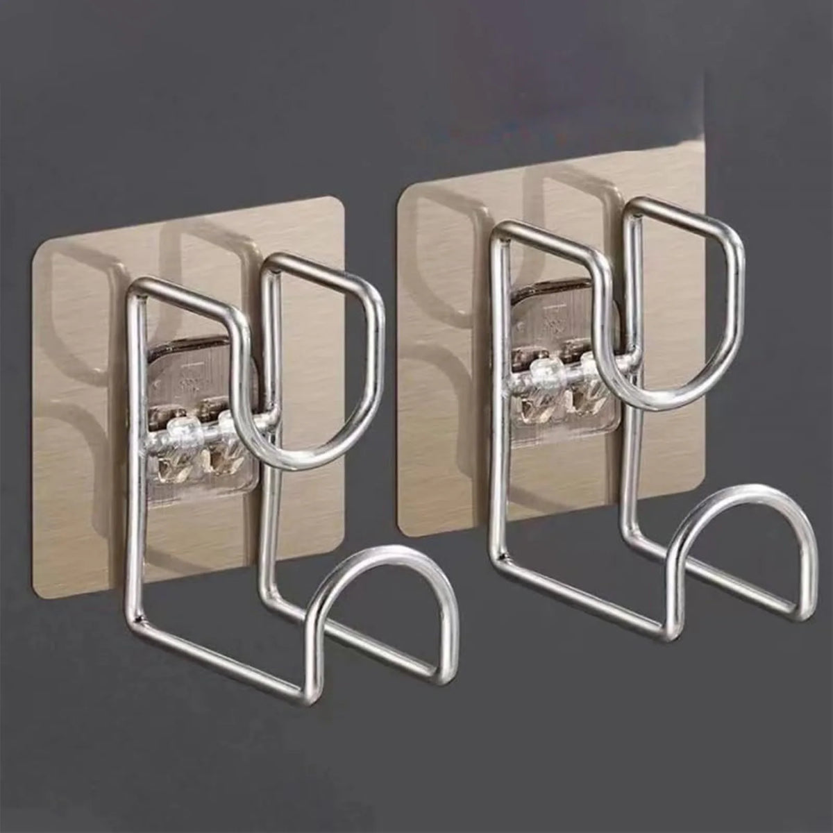 1/2/4/6Pcs Stainless Steel Washbasin Hook Multifunction Punch-free Kitchen Bathroom Rack Basin Storage Rack Towel Hanging Hol