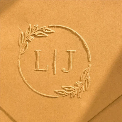 Customize Embossing Stamp Wedding Monogram Embosser Stamp,Personalized 2 initials Embosser Stamp,Wedding gift,hand held embos