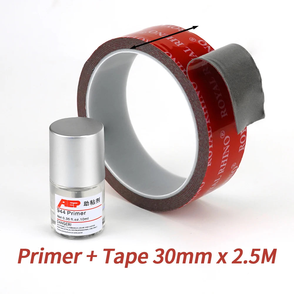 ADHESION PROMOTER + DOUBLE SIDED TAPE = BEST BUDDIES EVER 944 Primer Acrylic Foam Tape Increase Viscosity 80% - Primer 30mm t