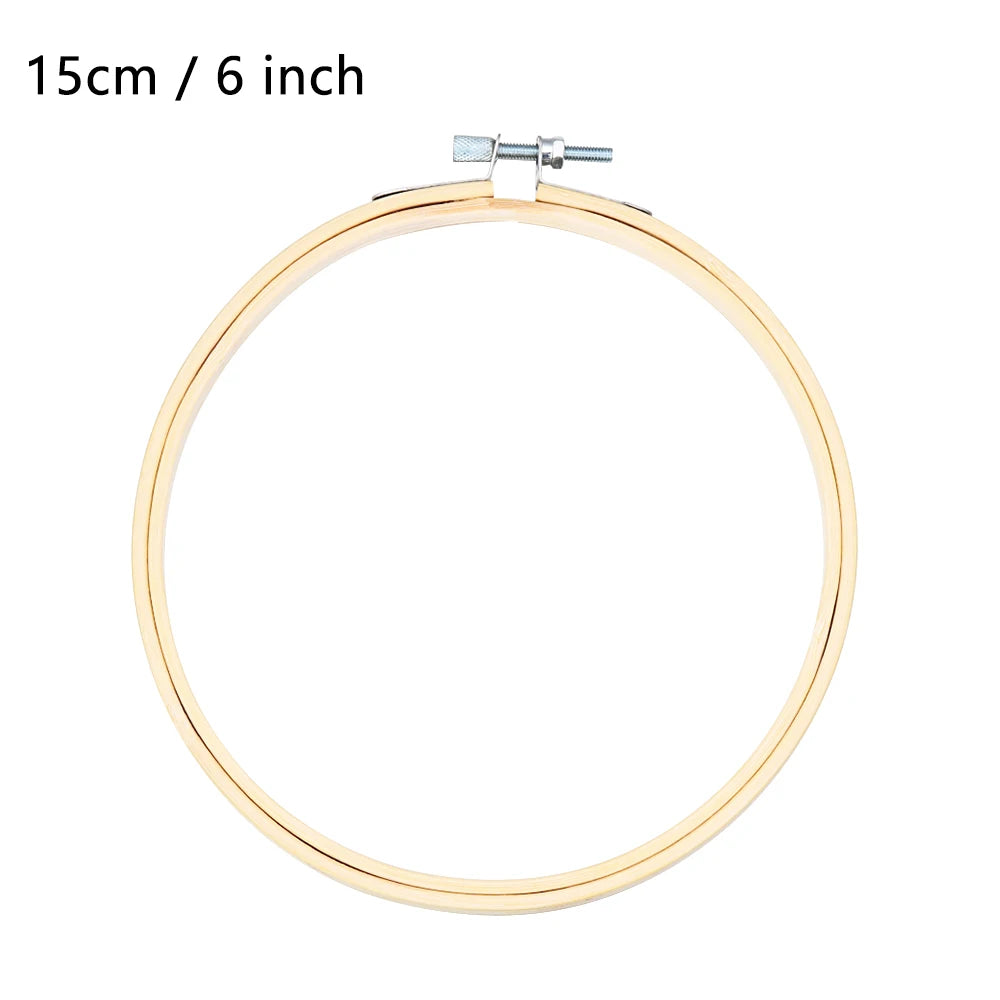 8/10/13/15/18/30cm Embroidery Hoop DIY Needlecraft Cross Stitch Machine Bamboo Frame Ring Round Loop Hand Household Sewing To