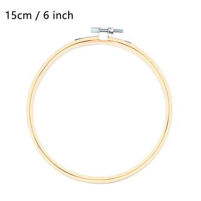 8/10/13/15/18/30cm Embroidery Hoop DIY Needlecraft Cross Stitch Machine Bamboo Frame Ring Round Loop Hand Household Sewing To