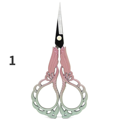Mr. Paper Vintage Orchid Shaped Scissors High Appearance Creative Multifunctional Daily Tailor Clips Art Supplies 3 Style - S