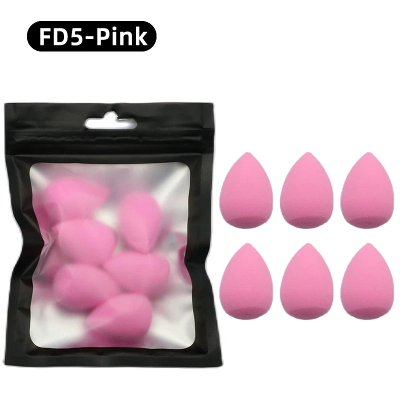 OGEYERO6pcs Mini Makeup Sponge Puff Beauty Egg Sponge for Makeup Concealer Foundation Face Cosmetic Puff Kit Make Up Blender 