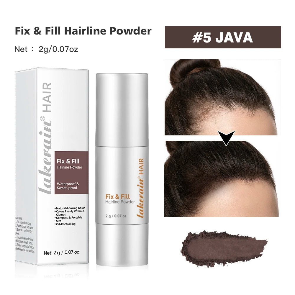 Waterproof Hairline & Root Concealer Pen – Instant Grey Coverage with Easy Blend Powder Stick for Normal Hair - 5JAVA