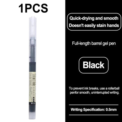 0.5mm Quick Drying Fine Point Liquid Ink Pens Smooth Writing Comfortable Grip Non-Smudge for Office School Supplies - 1pcs bl