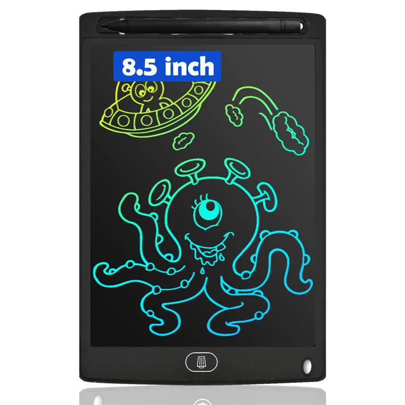 LCD Writing Tablet, Electronic Doodle Pad, 8.5 Inch Colorful Drawing Board for Kids, Eye Protection, Toys for children - Blac