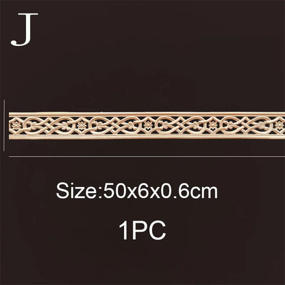 Decorative Wood Molding Wood Carved Corner Onlay Applique Frame Cabinet Home Decor Figurines Wall Art Furniture Accessories -