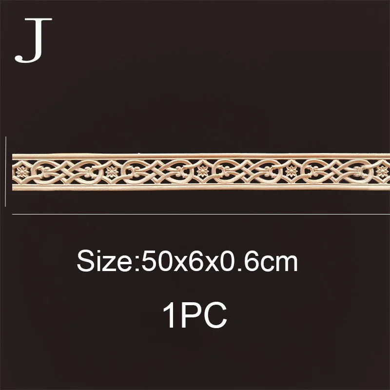 Decorative Wood Molding Wood Carved Corner Onlay Applique Frame Cabinet Home Decor Figurines Wall Art Furniture Accessories