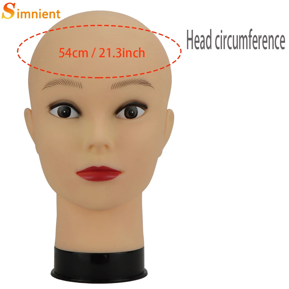 Mannequin Head With Tripod For Making Wig Hat Glasses Mask Display Cosmetology Manikin Head For Makeup Practice Wig Install K