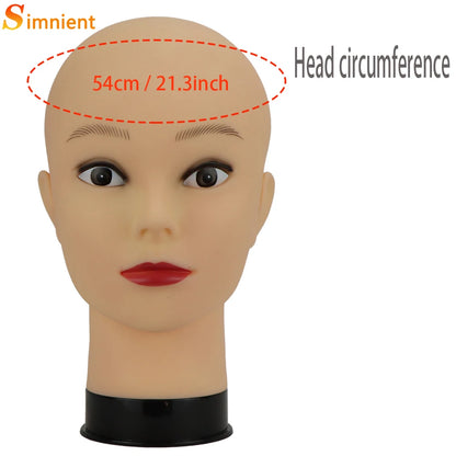 Mannequin Head With Tripod For Making Wig Hat Glasses Mask Display Cosmetology Manikin Head For Makeup Practice Wig Install K