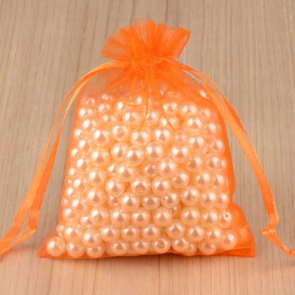 100pcs 24 Colors Jewelry Packaging Bag 5*7 7*9 9*12 10*15cm Organza Bags Gift Storage Wedding Drawstring Pouches Wholesales -