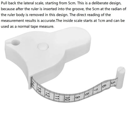 Automatic Telescopic Tape Measure Body Measuring Tape Sewing Ruler Tools Centimeter Tapes For Body Meter Measure White Tools
