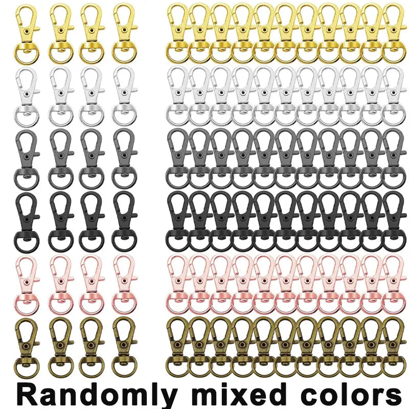 5/10/20PCS Swivel Clasps Lanyard Snap Hooks Key Chain Clip Hook Metal Lobster Claw Clasp for Keychain Sewing Jewelry DIY Craf