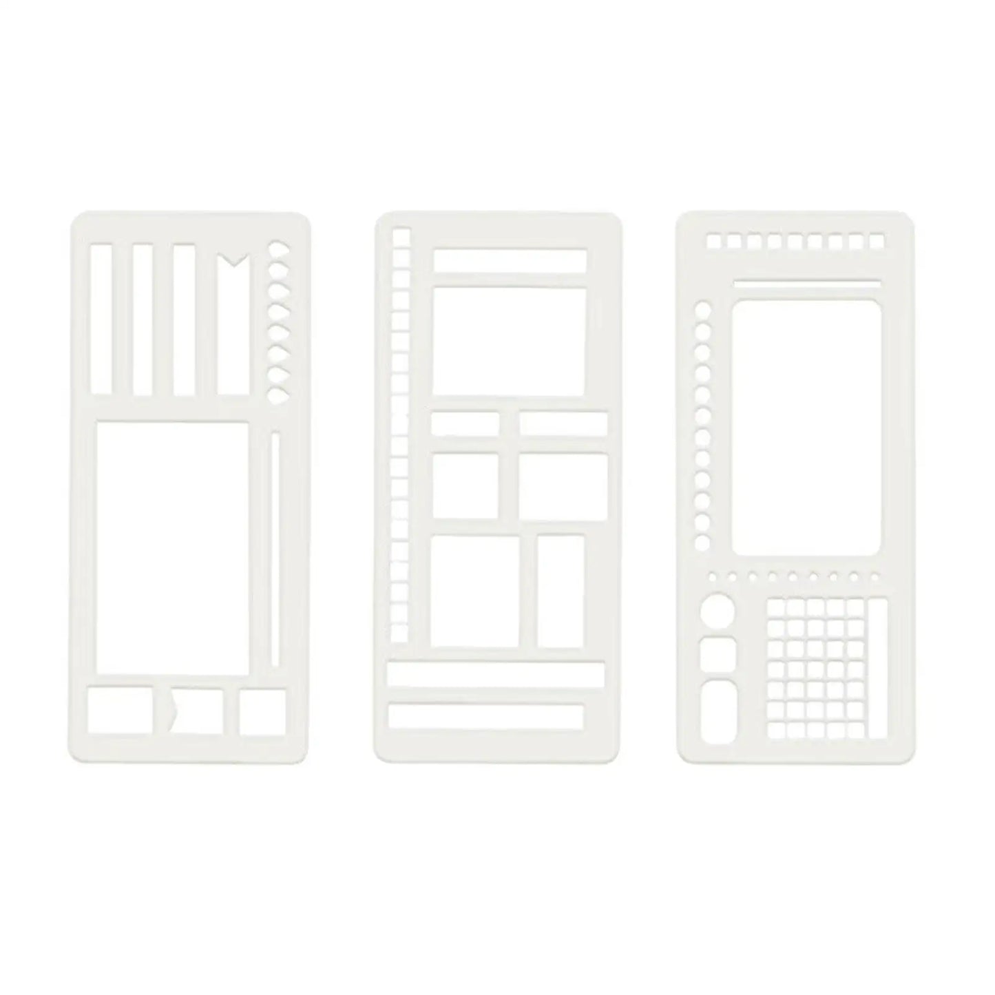 3x Journal Stencil Planner Stencils Multifunction DIY Crafts Checklist to Do