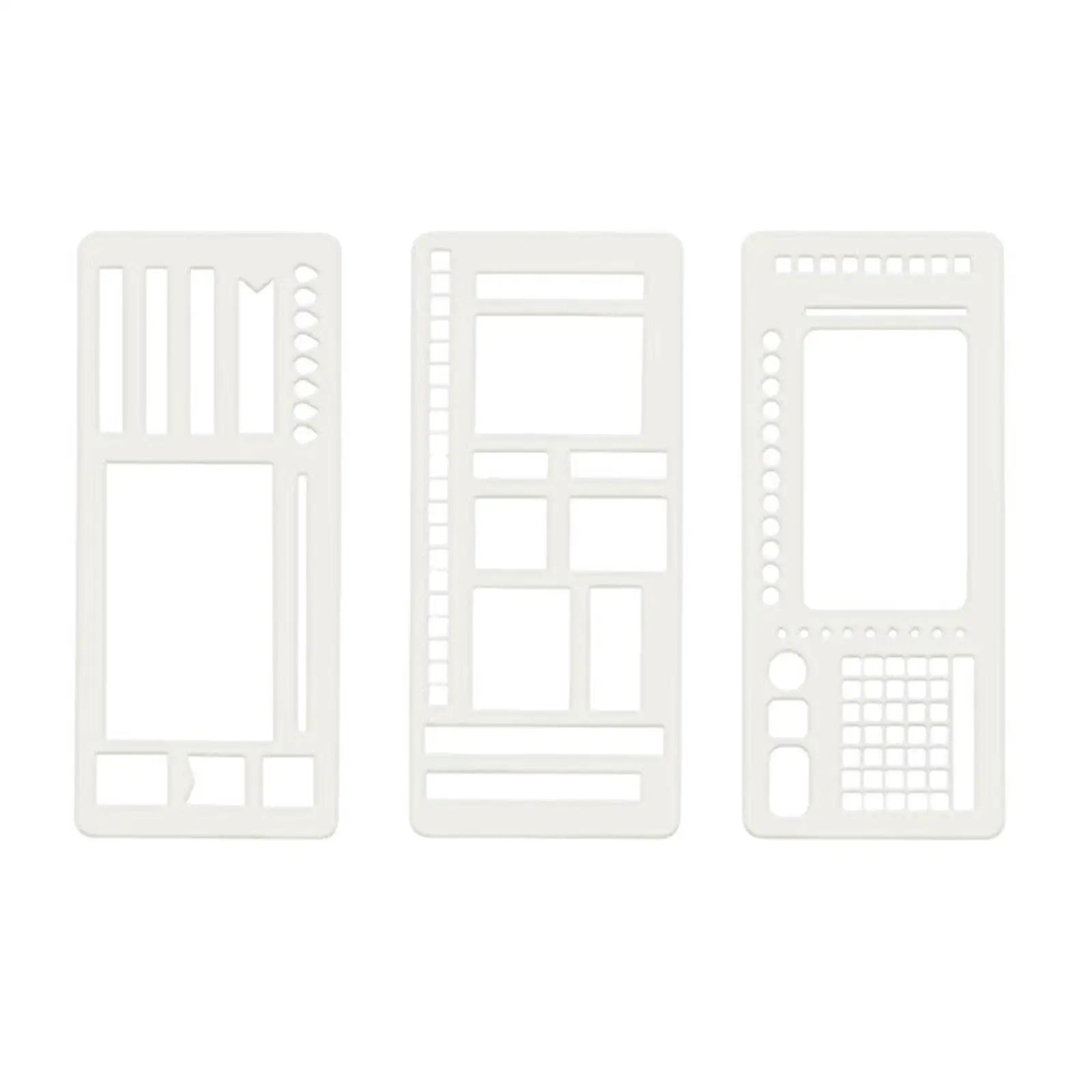 3x Journal Stencil Planner Stencils Multifunction DIY Crafts Checklist to Do