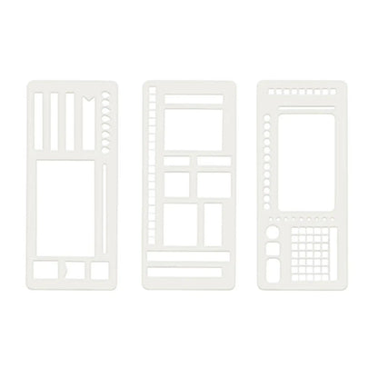 3x Journal Stencil Planner Stencils Multifunction DIY Crafts Checklist to Do