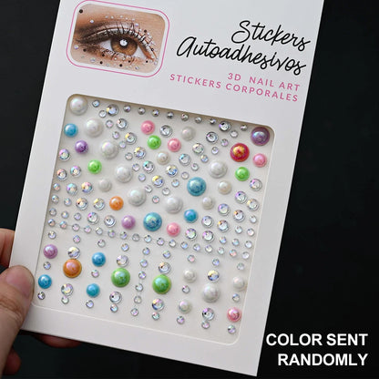 Stickers On The Face Rhinestone DIY Eyes Face Self Adhesive Temporary Tattoo For Makeup Party Festival Face Jewels Diamonds G