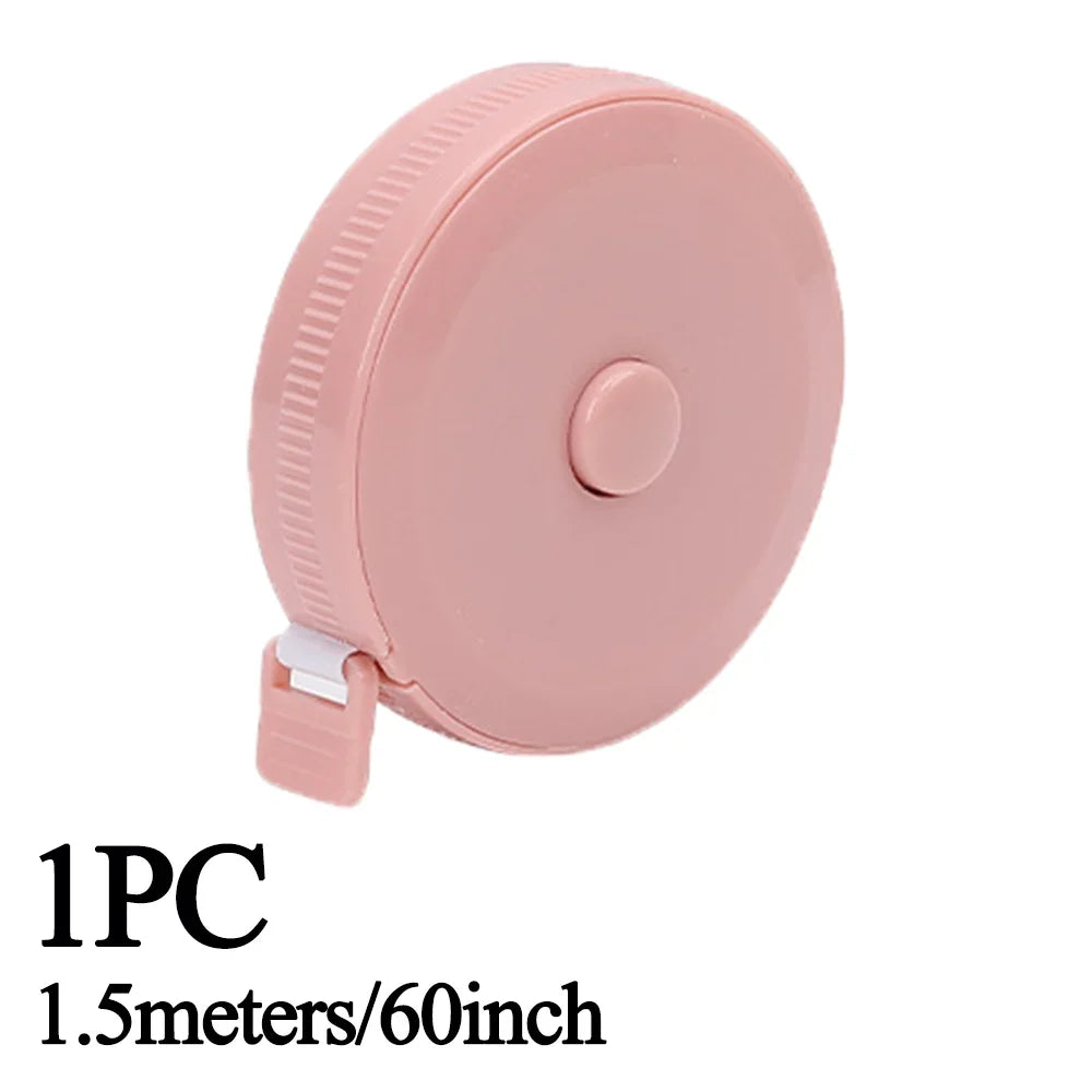 Sewing Tape Measure Dual Sided Retractable Ruler with Push Button Ruler for Weight Loss Medical Body Measurement Tailor Tool 