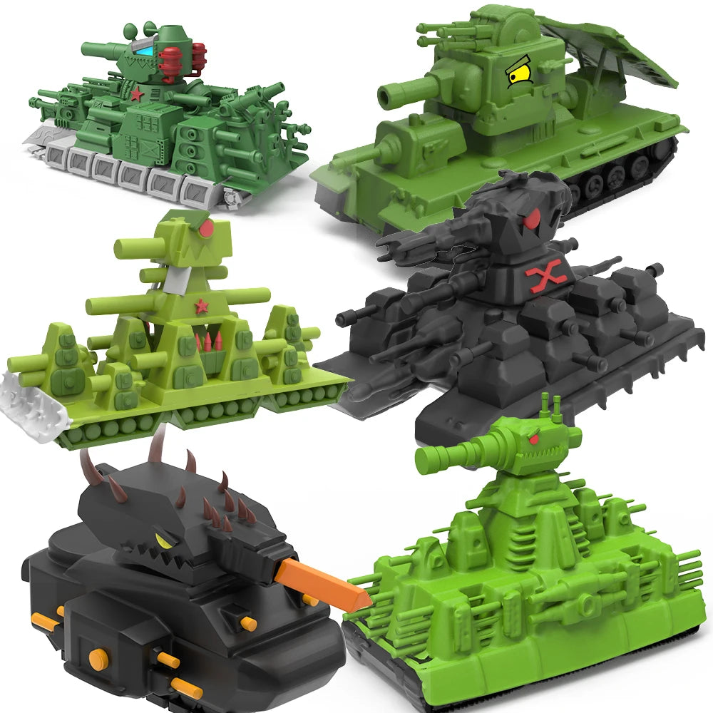 Military Tank Half Tracked Armor Vehicle 3D Printed Action Figure Model Creative Toy for Birthday Christmas Collectible Gift