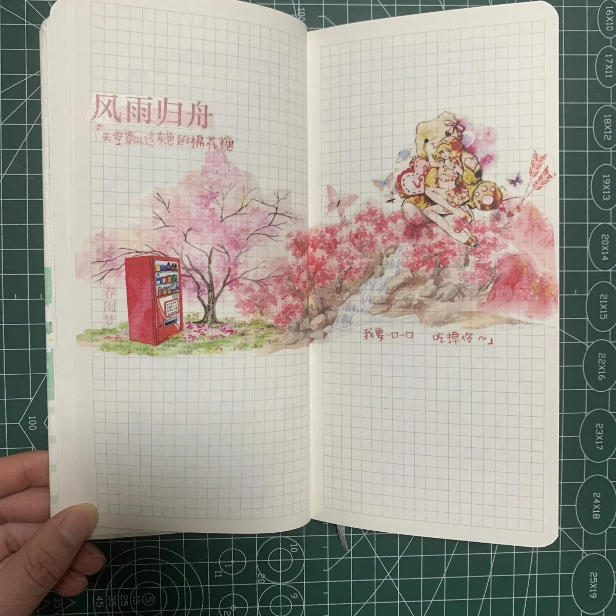 Weekly Planner Journal Notebook ‌Stylish Minimalist Cute Planning Diary Creative Portable Small Grid Notebooks Diary Statione