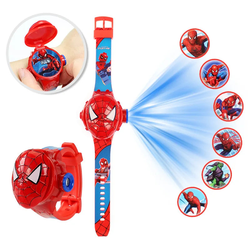 3D Cartoon Stitch Kids Watches For Girls Projection Unicorn Mickey Children Watch Digital Clock Gift montre enfant