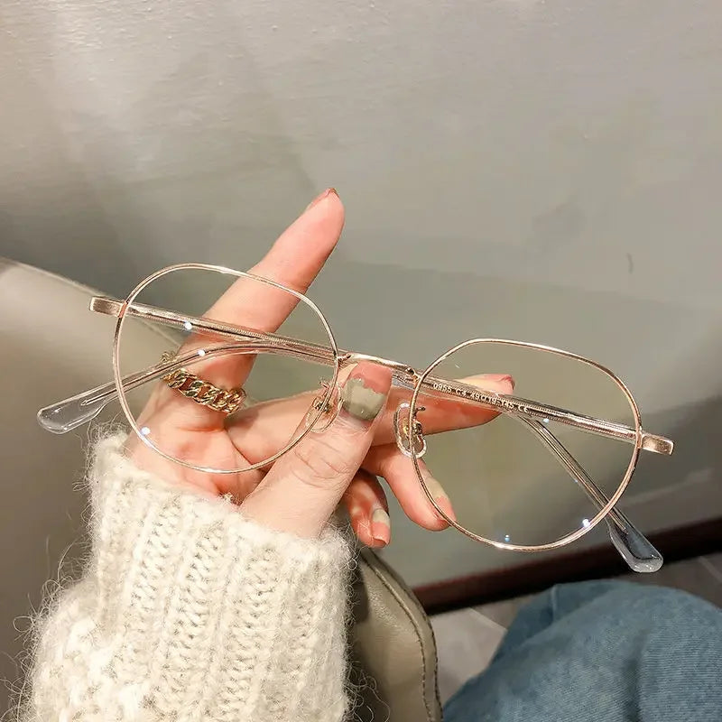 Luxury Myopia Glasses Classic Vintage Anti-blue Light Eyeglasses Women Men Minus Diopter Eyewear Prescription with 0 -0.5To -