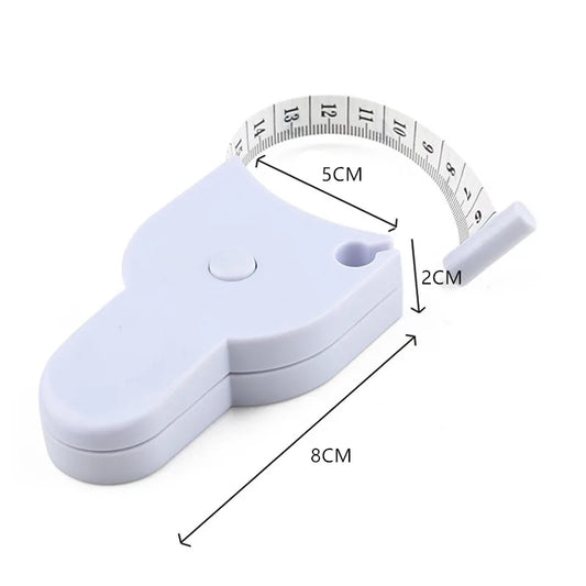 Self-tightening Body Measuring Tape Ruler 150cm/60 Inch Sewing Tailor Dressmaking Measure Ruler Meter Film for Waist Chest Le