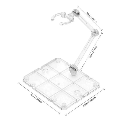 Clear Action Figure Stand,Assembly Action Figure Display Holder Base Doll Model Support Stand for HG RG SD SHF Gundam 1/144 T